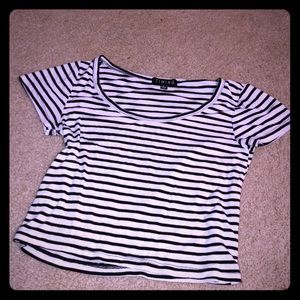 Striped crop top